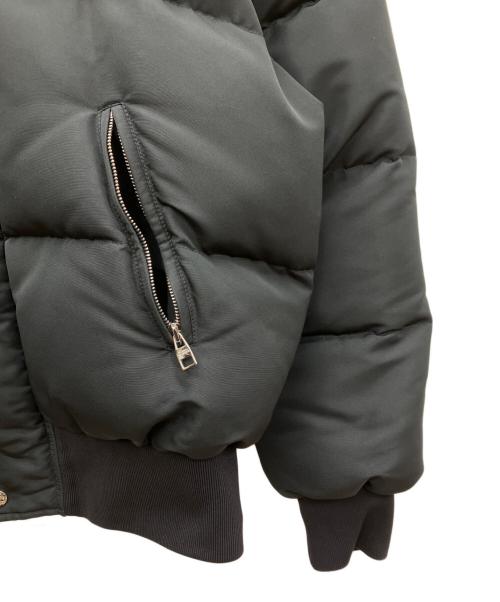 ALEXANDER McQUEEN（アレキサンダーマックイーン）ALEXANDER McQUEEN (アレキサンダーマックイーン) グラフィティロゴ フード付きパファージャケット ブラック サイズ:SIZE 52の古着・服飾アイテム