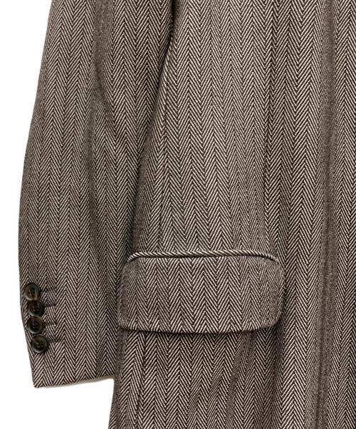 DOLCE & GABBANA（ドルチェ＆ガッバーナ）DOLCE & GABBANA (ドルチェ＆ガッバーナ) ウールチェスターコート ブラウン サイズ:SIZE 52の古着・服飾アイテム