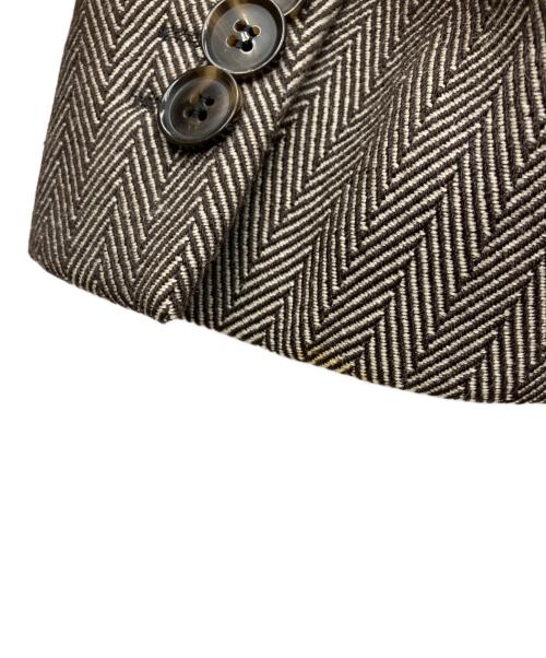 DOLCE & GABBANA（ドルチェ＆ガッバーナ）DOLCE & GABBANA (ドルチェ＆ガッバーナ) ウールチェスターコート ブラウン サイズ:SIZE 52の古着・服飾アイテム