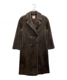 ZARA（ザラ）の古着「フェイクファーコートロング」｜ブラウン