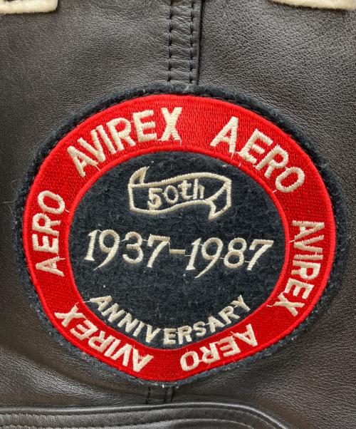 AVIREX（アヴィレックス）AVIREX (アヴィレックス) Avirex-Aero 50th Anniversary 1937-1987 Special Equipment ブラック サイズ:XSの古着・服飾アイテム