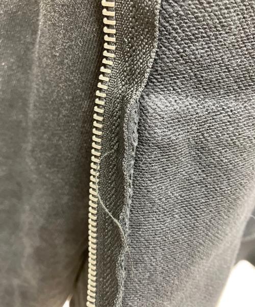 OY（オーワイ）OY (オーワイ) CROSS FADE WASHED HOODIE ZIP UP グレー サイズ:Mの古着・服飾アイテム