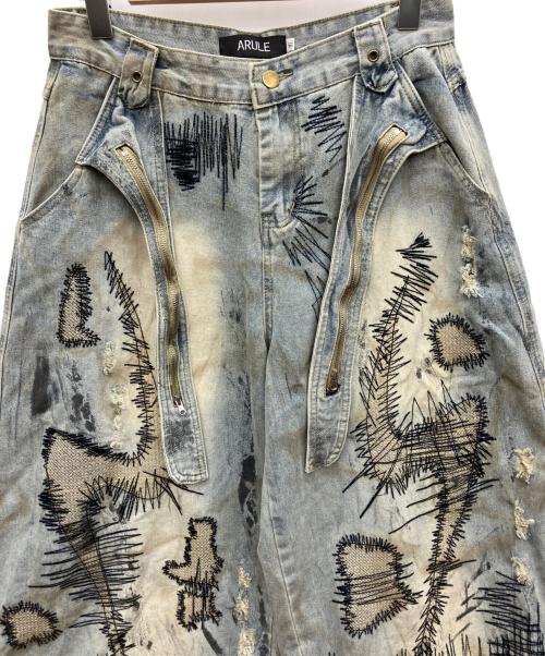 ARULE（アリュール）ARULE (アリュール) ステッチバルーンデニム ブルー サイズ:XLの古着・服飾アイテム