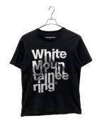 WHITE MOUNTAINEERINGホワイトマウンテ二アニング）の古着「マウンテンロゴTシャツ」｜ブラック