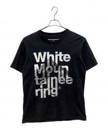 WHITE MOUNTAINEERING（ホワイトマウンテ二アニング）の古着「マウンテンロゴTシャツ」｜ブラック