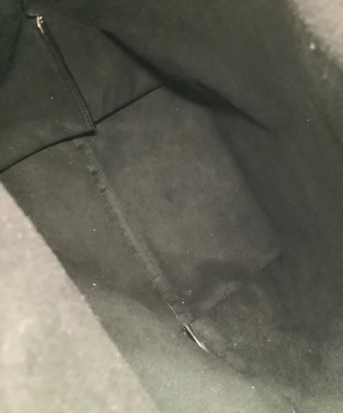 Saint Laurent Paris（サンローランパリ）Saint Laurent Paris (サンローランパリ) 巾着ショルダーバッグ ブラック×グレーの古着・服飾アイテム