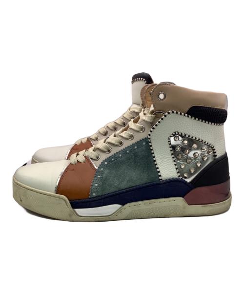 Christian Louboutin（クリスチャン・ルブタン）Christian Louboutin (クリスチャン・ルブタン) LOUBIKICK FLAT CALF PAT VOIE CMA3 VERSION MULTI SNEAKER マルチカラー サイズ:SIZE 42の古着・服飾アイテム