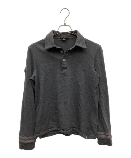 LOUIS VUITTON（ルイ ヴィトン）LOUIS VUITTON (ルイ ヴィトン) 長袖ポロシャツ グレー サイズ:SIZE Sの古着・服飾アイテム