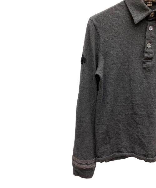 LOUIS VUITTON（ルイ ヴィトン）LOUIS VUITTON (ルイ ヴィトン) 長袖ポロシャツ グレー サイズ:SIZE Sの古着・服飾アイテム