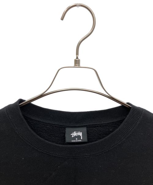 stussy（ステューシー）stussy (ステューシー) ロゴ クルーネック スウェット ブラック サイズ:SIZE Sの古着・服飾アイテム