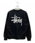 stussy (ステューシー) ロゴ クルーネック スウェット ブラック サイズ:SIZE S：7000円