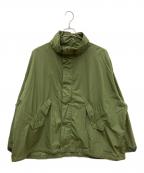 MARMOT×BEAMSマーモット×ビームス）の古着「ショートワイドナイロンジャケット」｜グリーン