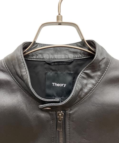 theory（セオリー）theory (セオリー) シングルライダースジャケット ブラック サイズ:SIZE Sの古着・服飾アイテム