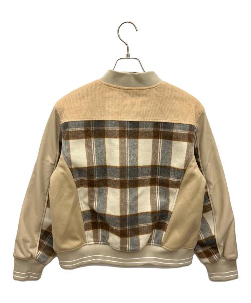 furfur（ファーファー）furfur (ファーファー) パッチワークスタジャン カーキ サイズ:Fの古着・服飾アイテム