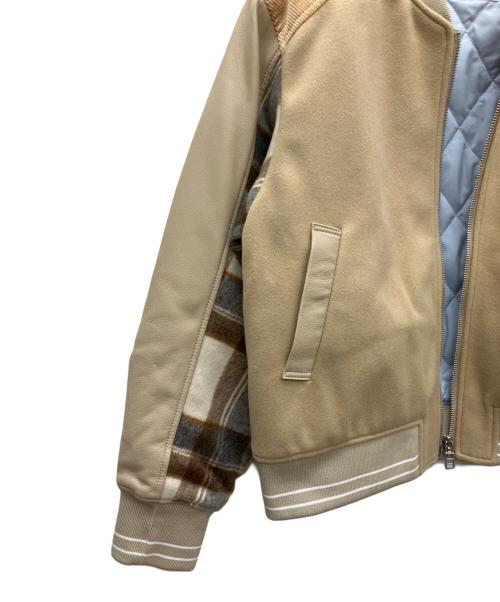 furfur（ファーファー）furfur (ファーファー) パッチワークスタジャン カーキ サイズ:Fの古着・服飾アイテム