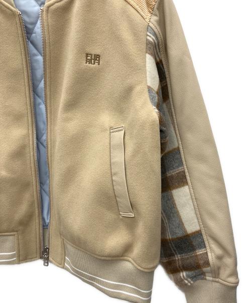 furfur（ファーファー）furfur (ファーファー) パッチワークスタジャン カーキ サイズ:Fの古着・服飾アイテム