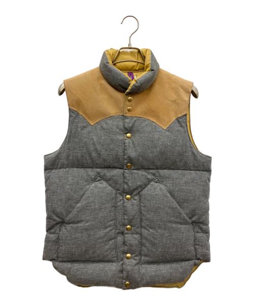 RockyMountainFeatherBed（ロッキーマウンテンフェザーベッド）RockyMountainFeatherBed (ロッキーマウンテンフェザーベッド) WAREHOUSE (ウエアハウス) ダウンベスト グレー サイズ:SIZE 38の古着・服飾アイテム