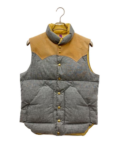 RockyMountainFeatherBed（ロッキーマウンテンフェザーベッド）RockyMountainFeatherBed (ロッキーマウンテンフェザーベッド) WAREHOUSE (ウエアハウス) ダウンベスト グレー サイズ:SIZE 38の古着・服飾アイテム
