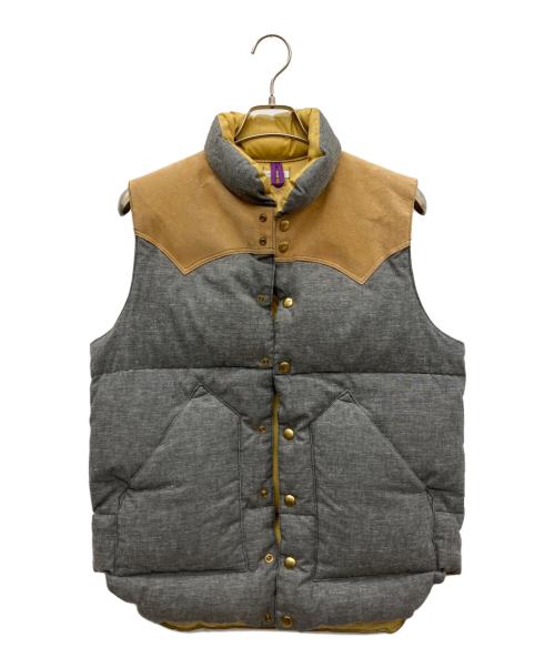 RockyMountainFeatherBed（ロッキーマウンテンフェザーベッド）RockyMountainFeatherBed (ロッキーマウンテンフェザーベッド) WAREHOUSE (ウエアハウス) ダウンベスト グレー サイズ:SIZE 38の古着・服飾アイテム