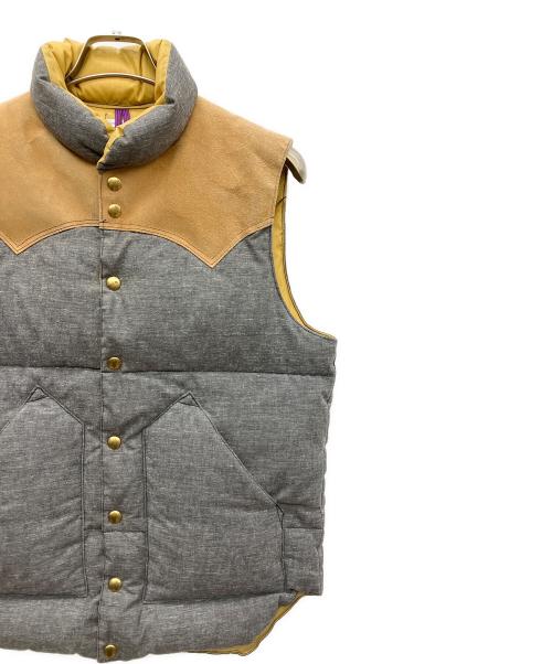 RockyMountainFeatherBed（ロッキーマウンテンフェザーベッド）RockyMountainFeatherBed (ロッキーマウンテンフェザーベッド) WAREHOUSE (ウエアハウス) ダウンベスト グレー サイズ:SIZE 38の古着・服飾アイテム