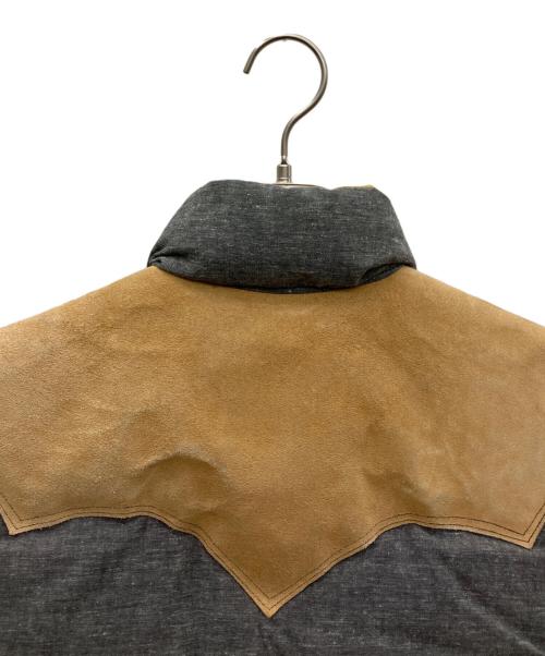 RockyMountainFeatherBed（ロッキーマウンテンフェザーベッド）RockyMountainFeatherBed (ロッキーマウンテンフェザーベッド) WAREHOUSE (ウエアハウス) ダウンベスト グレー サイズ:SIZE 38の古着・服飾アイテム