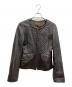 BALMAIN（バルマン）の古着「ラムレザージャケット」｜ブラウン