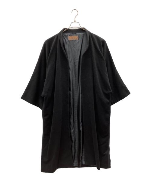 BALMAIN（バルマン）BALMAIN (バルマン) アンゴラ混ウールロングコート ブラック サイズ:Fの古着・服飾アイテム