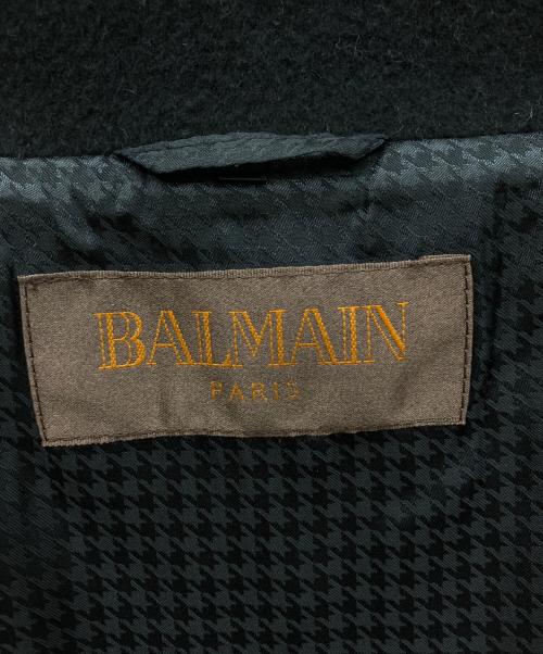 BALMAIN（バルマン）BALMAIN (バルマン) アンゴラ混ウールロングコート ブラック サイズ:Fの古着・服飾アイテム