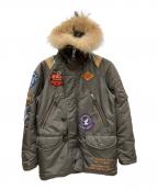 AVIREXアヴィレックス）の古着「N-3B ワッペンモディファイド」｜グレー