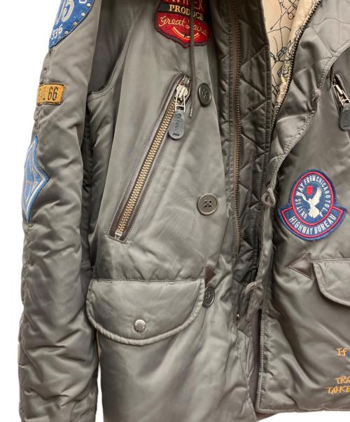 AVIREX（アヴィレックス）AVIREX (アヴィレックス) N-3B ワッペンモディファイド グレー サイズ:Mの古着・服飾アイテム