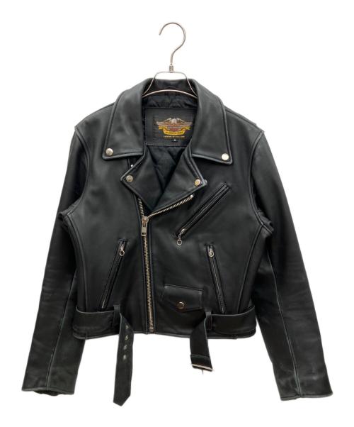 HARLEY-DAVIDSON（ハーレーダビッドソン）HARLEY-DAVIDSON (ハーレーダビッドソン) ライダースジャケット ブラック サイズ:Mの古着・服飾アイテム