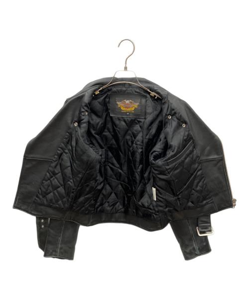 HARLEY-DAVIDSON（ハーレーダビッドソン）HARLEY-DAVIDSON (ハーレーダビッドソン) ライダースジャケット ブラック サイズ:Mの古着・服飾アイテム