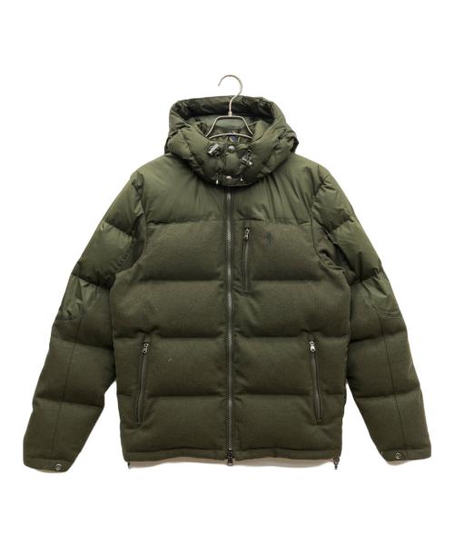 POLO RALPH LAUREN（ポロ・ラルフローレン）POLO RALPH LAUREN (ポロ・ラルフローレン) ウール切替ダウンジャケット グリーン サイズ:SIZE Sの古着・服飾アイテム