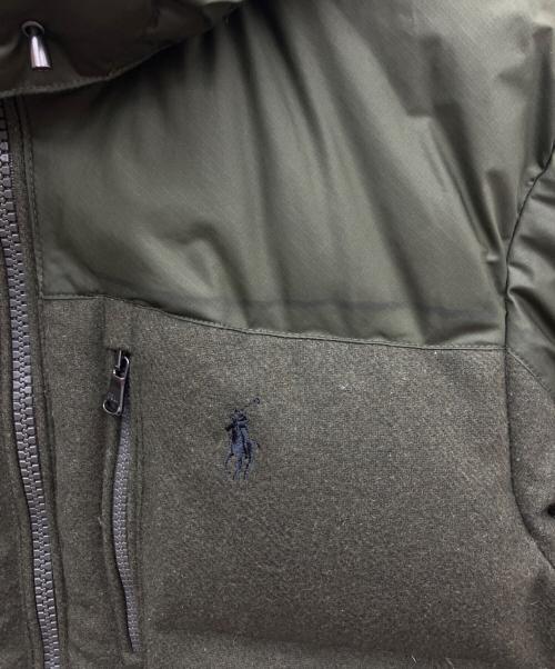 POLO RALPH LAUREN（ポロ・ラルフローレン）POLO RALPH LAUREN (ポロ・ラルフローレン) ウール切替ダウンジャケット グリーン サイズ:SIZE Sの古着・服飾アイテム