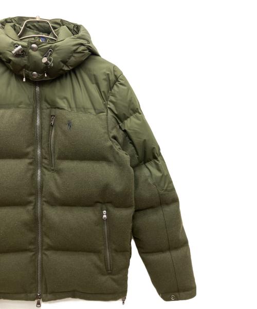 POLO RALPH LAUREN（ポロ・ラルフローレン）POLO RALPH LAUREN (ポロ・ラルフローレン) ウール切替ダウンジャケット グリーン サイズ:SIZE Sの古着・服飾アイテム