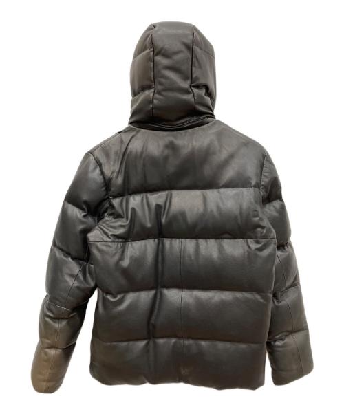 AVIREX VARSITY（アヴィレックスバーシティ）AVIREX VARSITY (アヴィレックスバーシティ) ラムレザーダウンジャケット ブラック サイズ:Lの古着・服飾アイテム