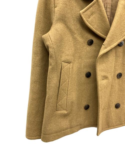 UNITED ARROWS（ユナイテッドアローズ）UNITED ARROWS (ユナイテッドアローズ) Pコート ライトブラウン サイズ:Mの古着・服飾アイテム