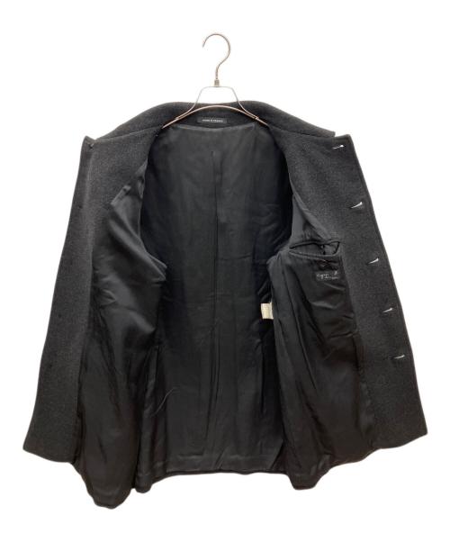 agnes b homme（アニエスベーオム）agnes b homme (アニエスベーオム) ウールハーフコート グレー サイズ:48の古着・服飾アイテム