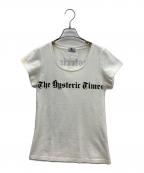 Hysteric Glamourヒステリックグラマー）の古着「半袖Tシャツ」｜ホワイト
