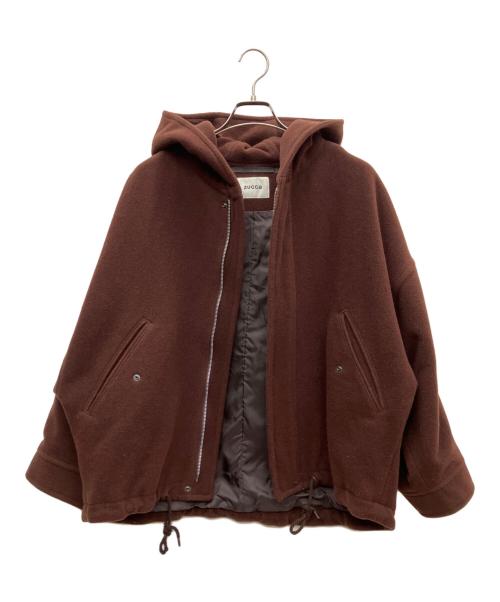 ZUCCA（ズッカ）ZUCCA (ズッカ) ウールブルゾン ブラウン サイズ:SIZE Mの古着・服飾アイテム