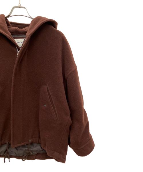 ZUCCA（ズッカ）ZUCCA (ズッカ) ウールブルゾン ブラウン サイズ:SIZE Mの古着・服飾アイテム