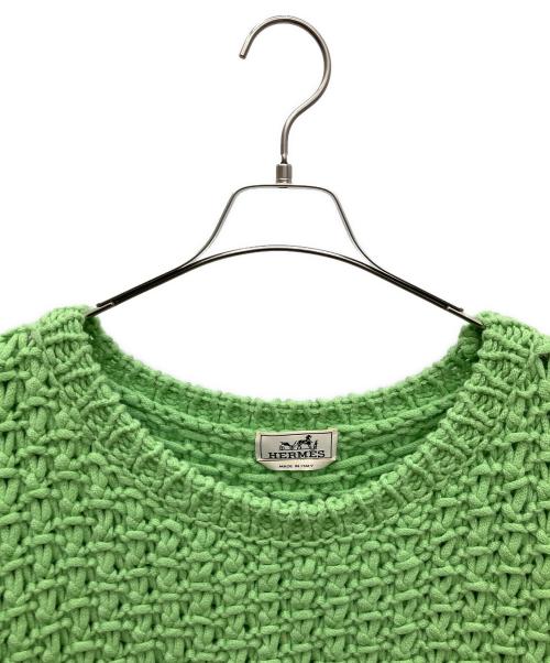 HERMES（エルメス）HERMES (エルメス) 厚手ニット グリーン サイズ:SIZE XLの古着・服飾アイテム