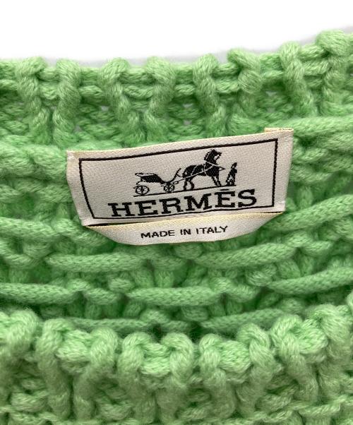 HERMES（エルメス）HERMES (エルメス) 厚手ニット グリーン サイズ:SIZE XLの古着・服飾アイテム