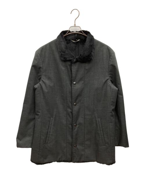 GIORGIO ARMANI（ジョルジオアルマーニ）GIORGIO ARMANI (ジョルジオアルマーニ) ステンカラーコート ブラック サイズ:56の古着・服飾アイテム