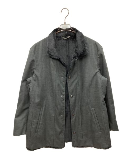 GIORGIO ARMANI（ジョルジオアルマーニ）GIORGIO ARMANI (ジョルジオアルマーニ) ステンカラーコート ブラック サイズ:56の古着・服飾アイテム