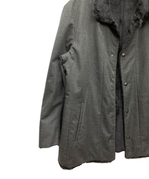 GIORGIO ARMANI（ジョルジオアルマーニ）GIORGIO ARMANI (ジョルジオアルマーニ) ステンカラーコート ブラック サイズ:56の古着・服飾アイテム