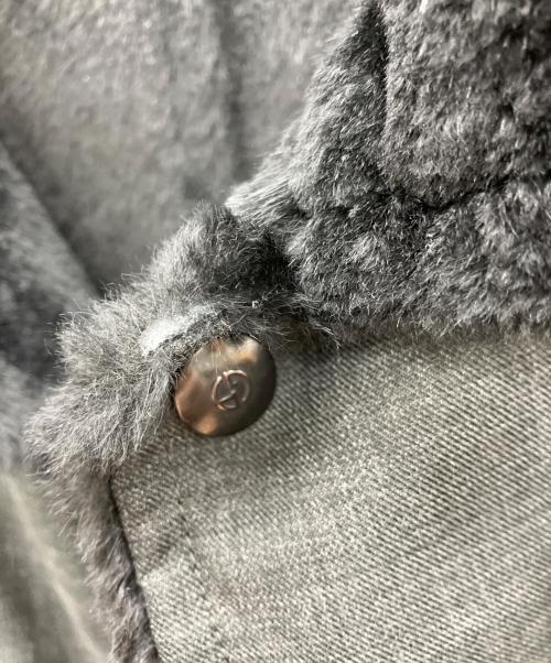 GIORGIO ARMANI（ジョルジオアルマーニ）GIORGIO ARMANI (ジョルジオアルマーニ) ステンカラーコート ブラック サイズ:56の古着・服飾アイテム