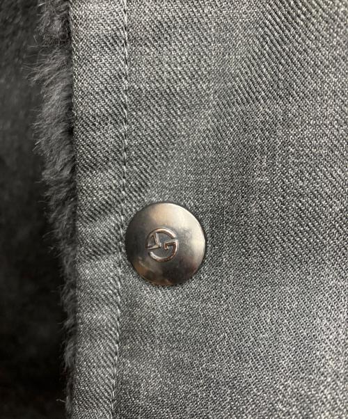 GIORGIO ARMANI（ジョルジオアルマーニ）GIORGIO ARMANI (ジョルジオアルマーニ) ステンカラーコート ブラック サイズ:56の古着・服飾アイテム