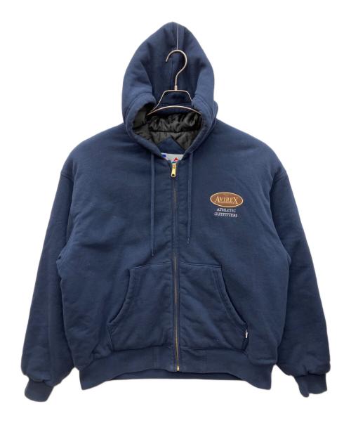 AVIREX（アヴィレックス）AVIREX (アヴィレックス) RUSSELL ATHLETIC (ラッセルアスレチック) ジップパーカー ブルー サイズ:XLの古着・服飾アイテム