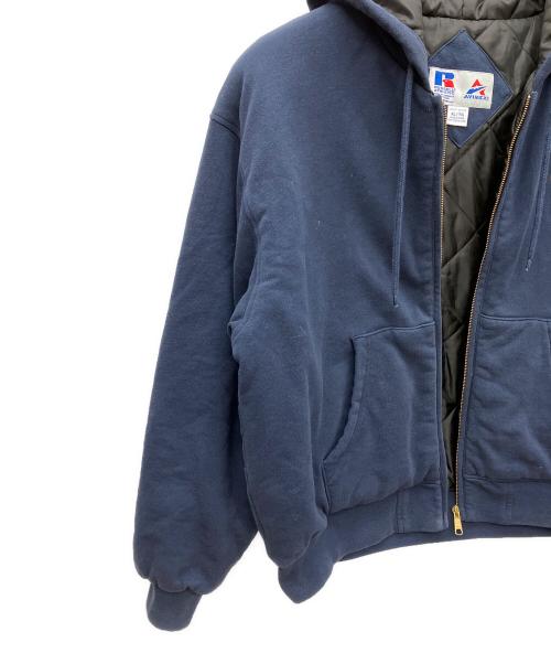 AVIREX（アヴィレックス）AVIREX (アヴィレックス) RUSSELL ATHLETIC (ラッセルアスレチック) ジップパーカー ブルー サイズ:XLの古着・服飾アイテム